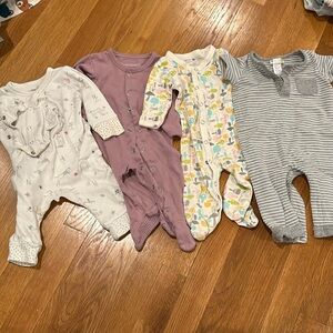 Luxury 3-6 Month Baby Onesies Pack (4 items!)